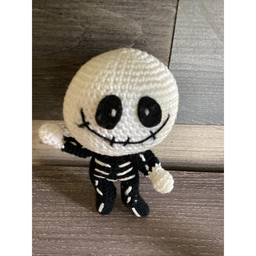 Jack Skellington Handmade Amigurumi Crochet Doll 4" Nightmare Before Christmas